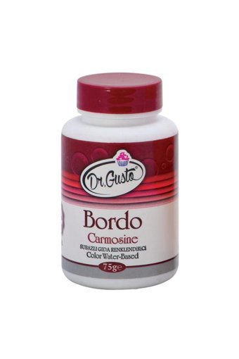 Dr. Gusto Bordo Su Bazlı Toz Gıda Boyası 75 gr