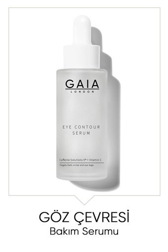 Gaia London Caffeine 5% + Vitamin C Aydınlatıcı Kırışıklık Karşıtı Göz Altı Torba Karşıtı Gece Gündüz Serumu 50 ml