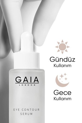 Gaia London Caffeine 5% + Vitamin C Aydınlatıcı Kırışıklık Karşıtı Göz Altı Torba Karşıtı Gece Gündüz Serumu 50 ml
