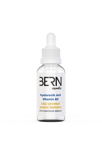 Bern Cosmetics Ginseng Kökü Özü + B3 Vitaminli Aydınlatıcı Kırışıklık Karşıtı Göz Altı Torba Karşıtı Gece Serumu 30 ml