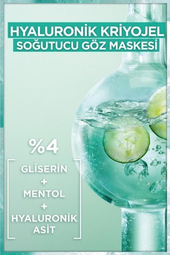 Garnier Hyaluronik Kriyojel Göz Altı Kağıt Maske 3×2 Adet