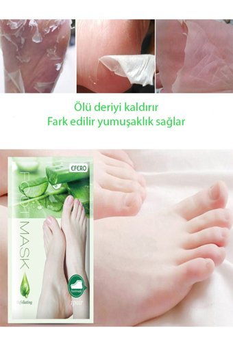 Efero Nemlendirici Aloe Veralı Çorap Tipi Ayak Peeling Maskesi