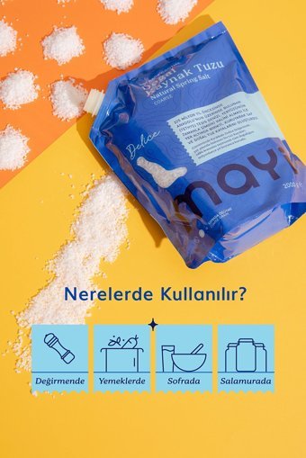 Mayi Tuz İyotlu Salamura Toz Kaynak Tuzu Paket 2 kg