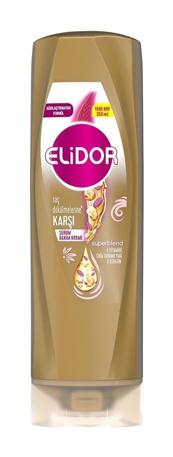 Elidor Superblend Dökülme Karşıtı E Vitamini Chia Tohumu Yağı Kadın Saç Kremi 350 ml