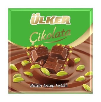 Ülker Kare Çikolata Antep Fıstıklı Çikolata 65 gr