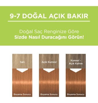 Palette 9.7 Doğal Açık Bakır Krem Saç Boyası 50 ml