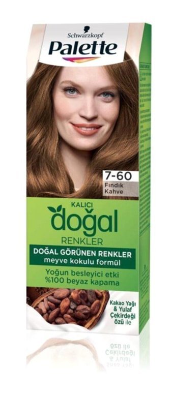 Palette 7.60 Fındık Kahve Krem Saç Boyası 50 ml