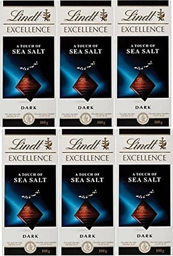 Lindt Excellence Deniz Tuzlu Çikolata 100 gr 6 Adet