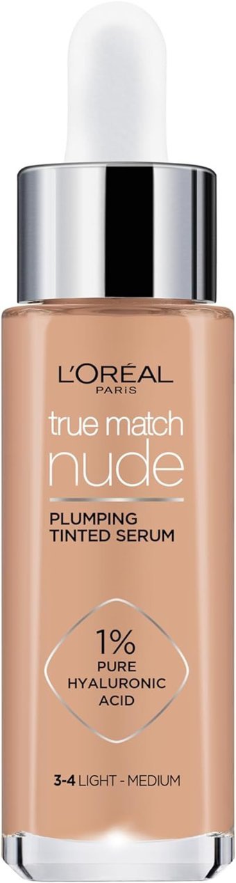 L'Oréal Paris True Match 3-4 Light Medium Likit Serum Fondöten 30 ml