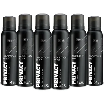 Privacy Addiction Sprey Erkek Deodorant 6x150 ml