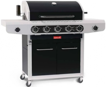 Barbecook Siesta 612 Black Edition Gazlı Kapaklı Dikdörtgen Tekerlekli Barbekü