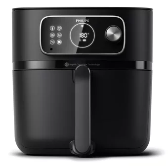 Philips HD9875/90 Airfryer 8.3 lt Tek Hazneli Izgara Yapan Led Ekranlı Yağsız Sıcak Hava Fritözü Siyah