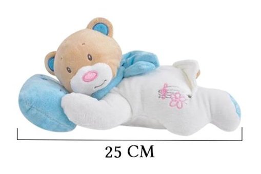 Selay Oyuncak Mavi Yatan Ayı 25 cm Peluş Oyuncak