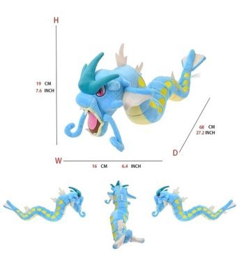 Takara Tomy Gyarados Pokemon 59 cm Peluş Oyuncak