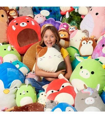 Squishmallows Gökkuşağı Kurbağa Doxl 20 cm Peluş Oyuncak