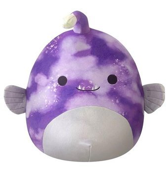 Squishmallows Mor Batik Fener Balığı Easton 30 cm Peluş Oyuncak