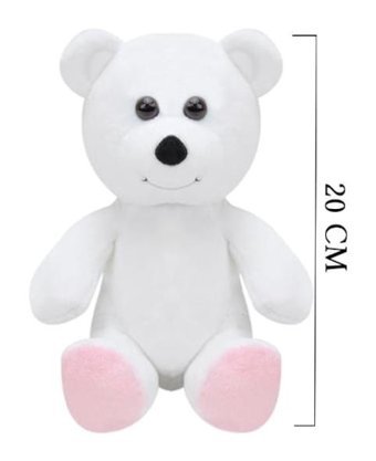 Selay Oyuncak Beyaz Toys Peluş Ayı Oyuncak 15 cm Peluş Oyuncak