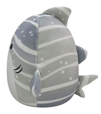 Squishmallows Gri Çizgili Balina Sachie 30 cm Peluş Oyuncak