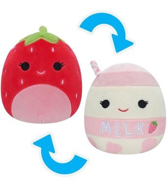 Squishmallows Çilek Scarlet Süt Amelie 13 cm Peluş Oyuncak