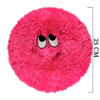 Selay Oyuncak Emoji Flausy Puf 25 cm Pembe Peluş Oyuncak