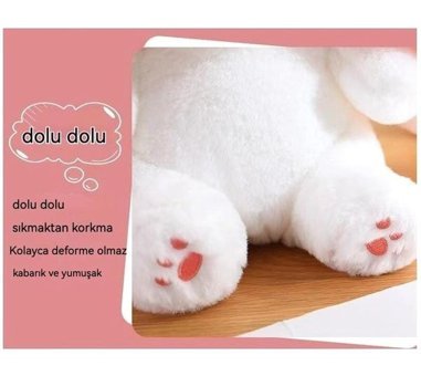 Kuheshope Çilekli Tavşan 20 cm Peluş Oyuncak