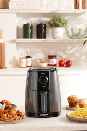 Karaca Smart Cook Airfryer 2.2 lt Yağsız Sıcak Hava Fritözü Gri