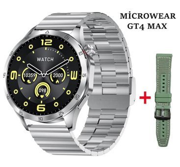 Microwear GT4 MAX Akıllı Saat Gri