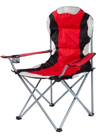 Funky Chairs Katlanır Kolçaklı Kırmızı Tekli Kamp Sandalyesi