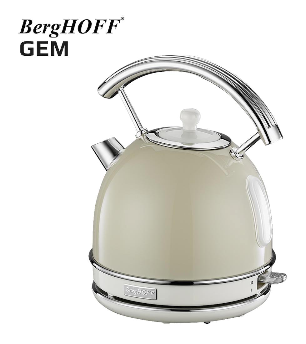 Berghoff Gem Retro Çelik 1.7 lt 2200 W Krem Kettle