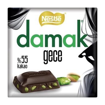 Nestle Damak Gece Antep Fıstıklı Çikolata 60 gr 6 Adet