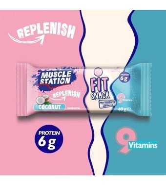 Muscle Station Station Fit Snack Bar Meyveli Çikolata 40 gr 18 Adet