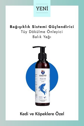 Mallypet Fish Oil Glucosamine Kemik Eklem Tüy Sağlığı İçin 200 ml 1 Adet Sıvı Köpek Vitamini