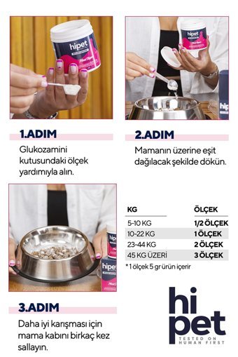 Hi Pet Kemik Eklem Sağlığı İçin 100 gr 1 Adet Toz Köpek Vitamini