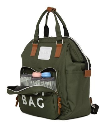 Bagmori Baby Bag Baskılı Cepli Bebek Sırt Çantası Bordo