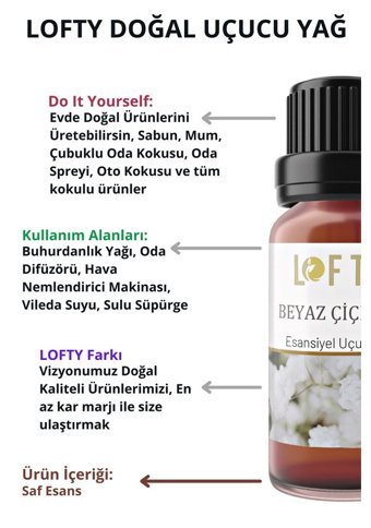 Lofty Beyaz Çiçek Oda Kokusu 30 ml