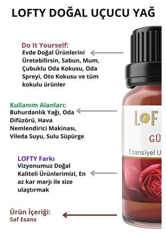 Lofty Gül Oda Kokusu 30 ml