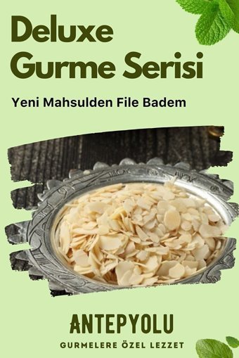 Antepyolu Organik File Çiğ Badem İçi 100 gr