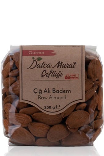 Datça Murat Çiftliği Organik Tane Çiğ Badem İçi 250 gr