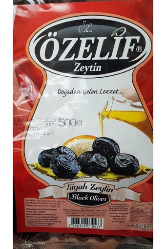 Özelif Siyah Zeytin Paket 500 gr