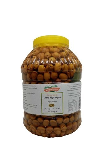 Karşı Köyden Salamura Kırma Yeşil Zeytin Pet Kavanoz 3.5 kg