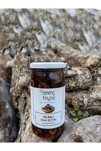 Sevinç Teyze Çekirdeksiz Dilimli Siyah Zeytin Kavanoz 200 gr