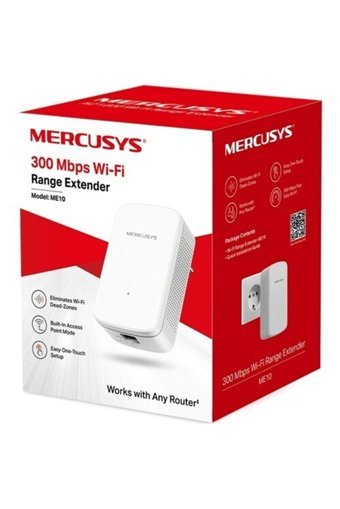 Mercusys ME10 Kablosuz 2.4 GHz Wifi Access Point 1 Antenli 300 Mbps Menzil Genişletici