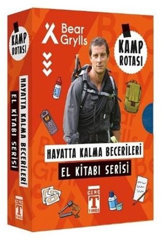 Bear Grylls Hayatta Kalma Becerileri El Kitabı Serisi - Kamp Rotası Seti - 6 Kitap Takım Bear Grylls Genç Timaş