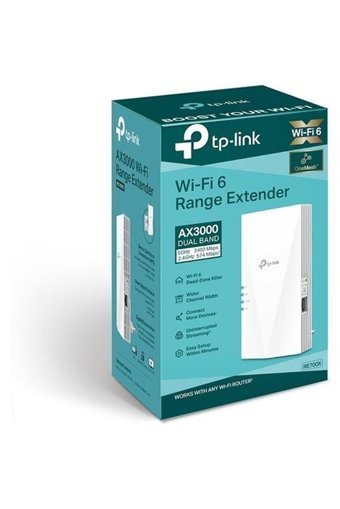 Tp-Link RE700X Kablosuz 2.4 GHz-5 GHz Wifi Dual Band Access Point 2 Antenli 2402 Mbps Menzil Genişletici