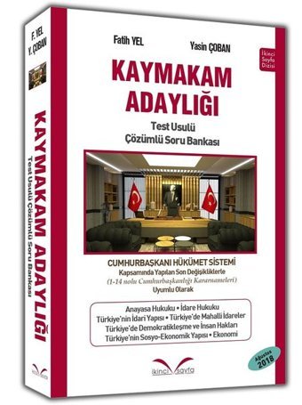 Kaymakam Adaylığı Test Usulü Çözümlü Soru Bankası Fatih Yel, Yasin Çoban İkinci Sayfa