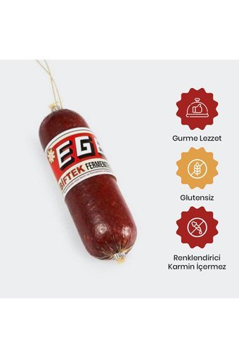 Ege Fermente Sucukları Acısız Dana Sucuğu Parmak 1 kg