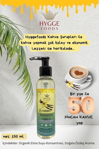 Hyggefoods Irish Cream Aromalı Kahve Şurubu 150 ml