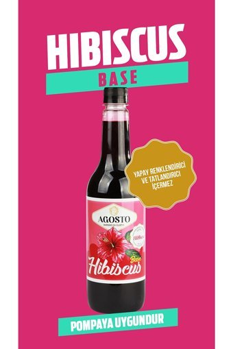 Agosto Berry Hibiscus Aromalı Kahve Şurubu 6x700 ml