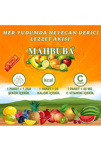 Mahbuba Nar Aromalı İçecek Tozu 9 gr 24'lü