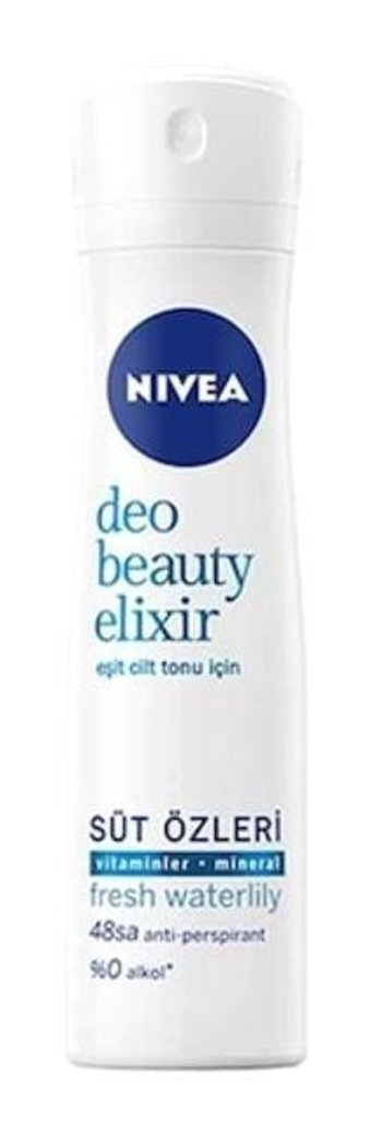 Nivea Beauty Elixir Fresh Waterlily Sprey Kadın Deodorant 150 ml